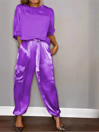 Evelina - Elegante Satijnen Casual