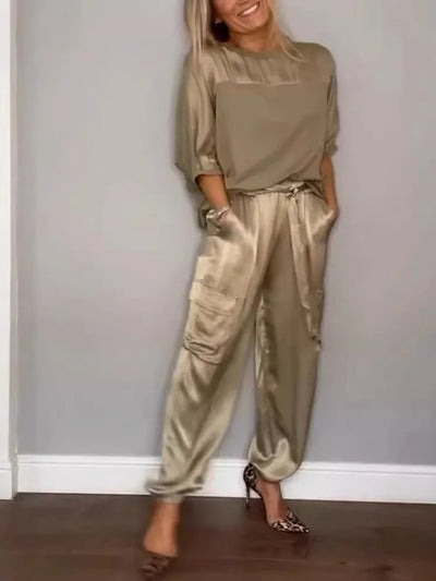 Evelina - Elegante Satijnen Casual