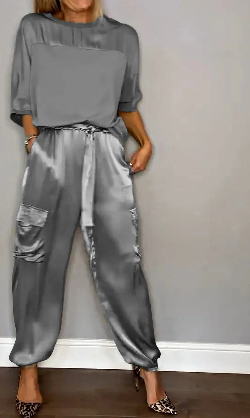 Evelina - Elegante Satijnen Casual