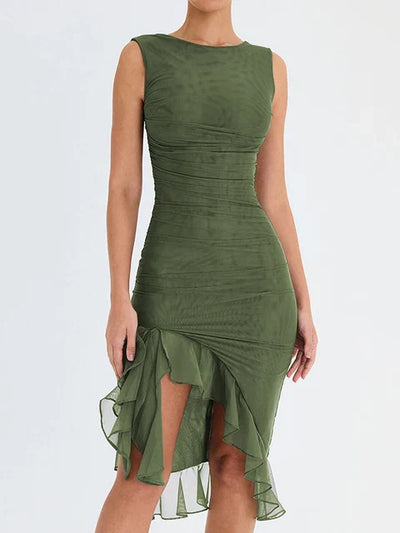 Nancy - Elegante Midi Jurk