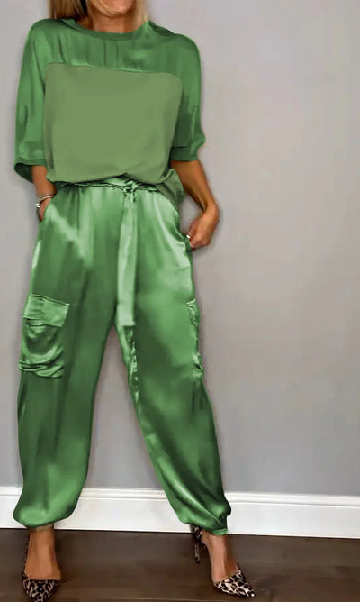 Evelina - Elegante Satijnen Casual