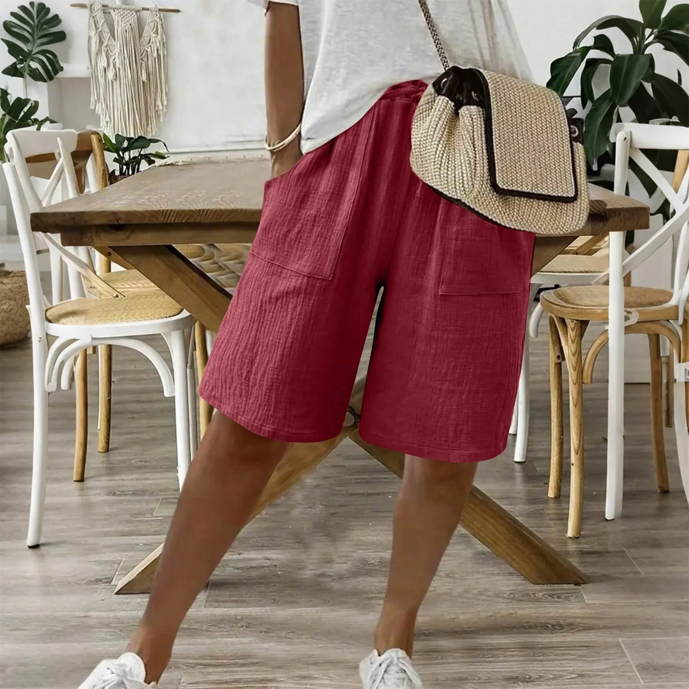 Sienna - Katoenen Linnen Shorts