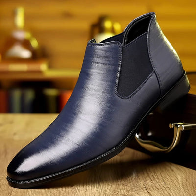 Simon - Elegante Leren Enkellaarsjes
