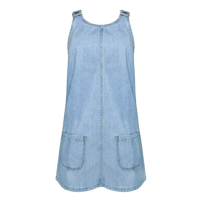 Sofia - Praktische Jurk van Denim