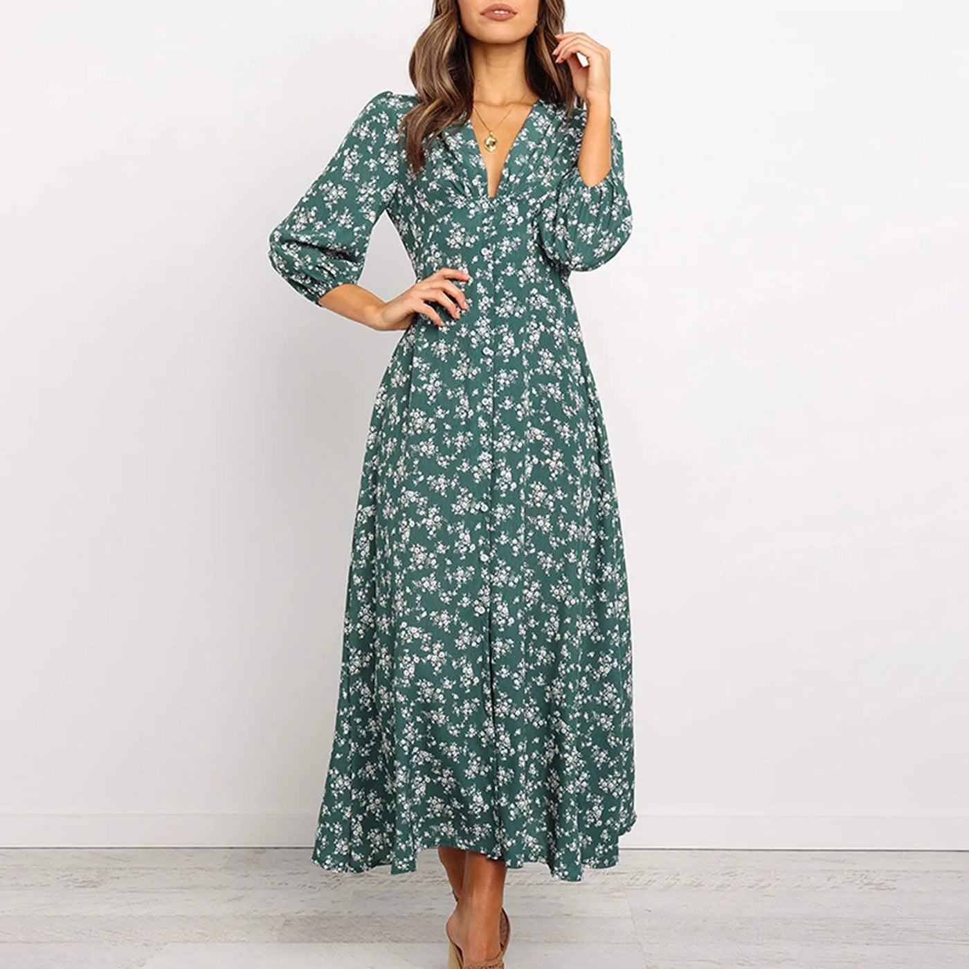 Jane - Elegante Bloemenjurk