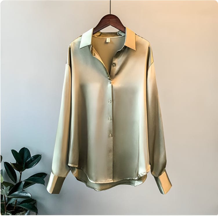 Margot - Elegante Satijnen Blouse