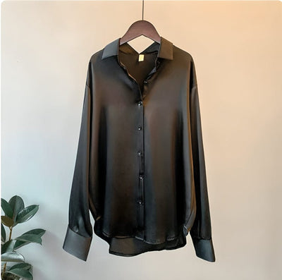 Margot - Elegante Satijnen Blouse