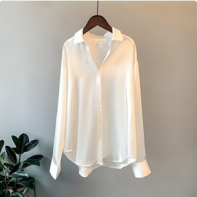 Margot - Elegante Satijnen Blouse