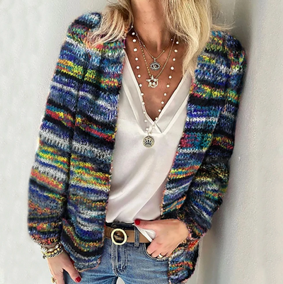 Cleo - Elegante Multicolor Cardigan