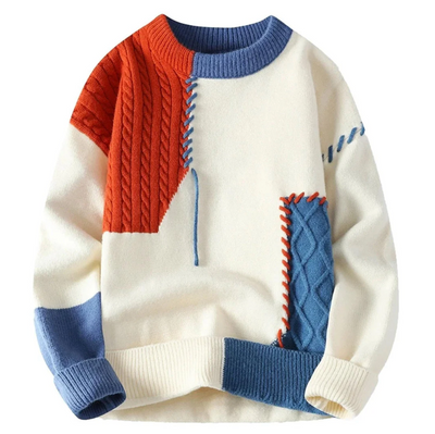 Bruno - Unieke Patchwork Trui