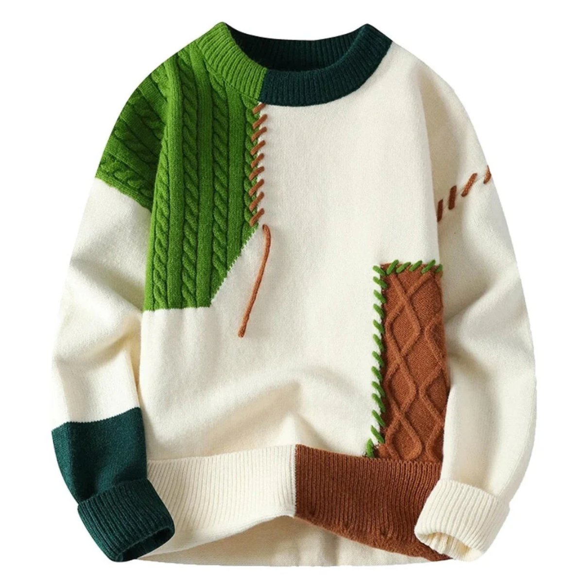 Bruno - Unieke Patchwork Trui