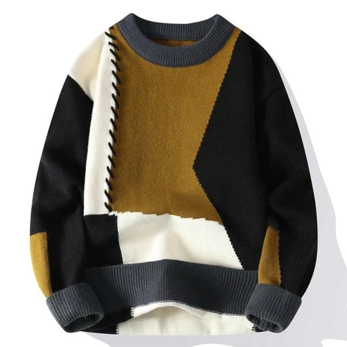 Bruno - Unieke Patchwork Trui