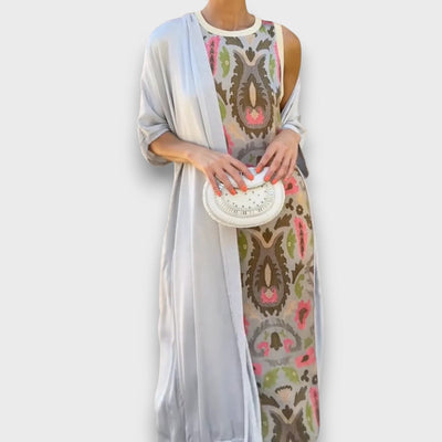 Selviane - Maxi jurk met cardigan