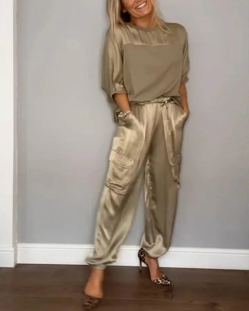 Evelina - Elegante Satijnen Casual