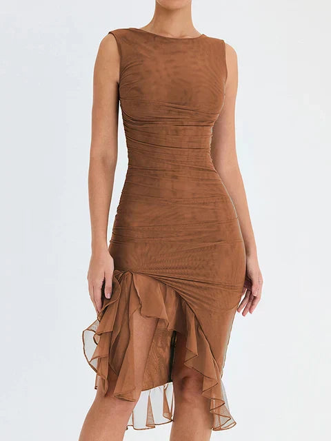 Nancy - Elegante Midi Jurk