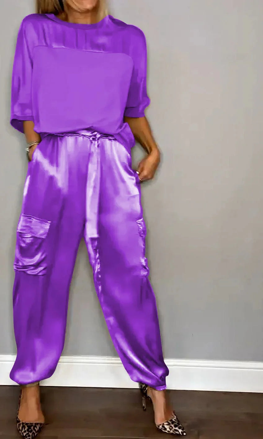 Evelina - Elegante Satijnen Casual