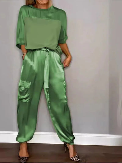 Evelina - Elegante Satijnen Casual