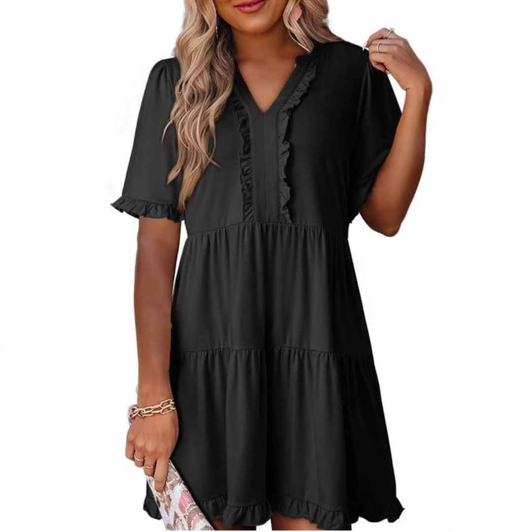 Shaila - Elegante Mini Casual Jurk