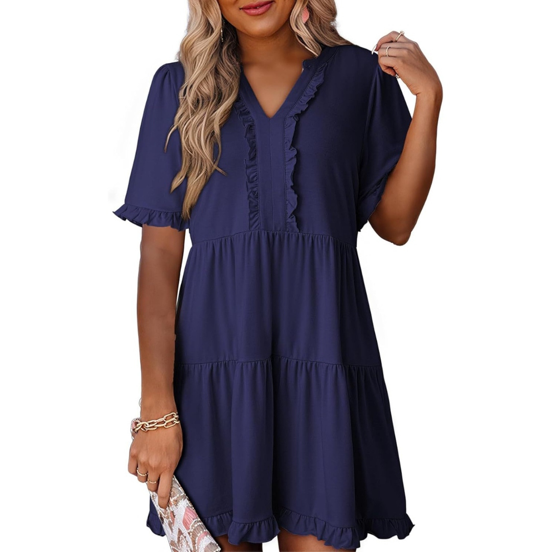 Shaila - Elegante Mini Casual Jurk
