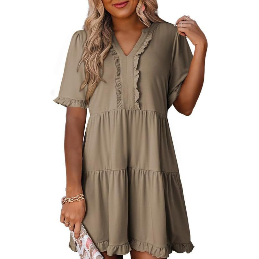 Shaila - Elegante Mini Casual Jurk