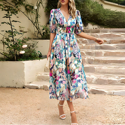 Jenny - Chique Midi Jurk Elegant