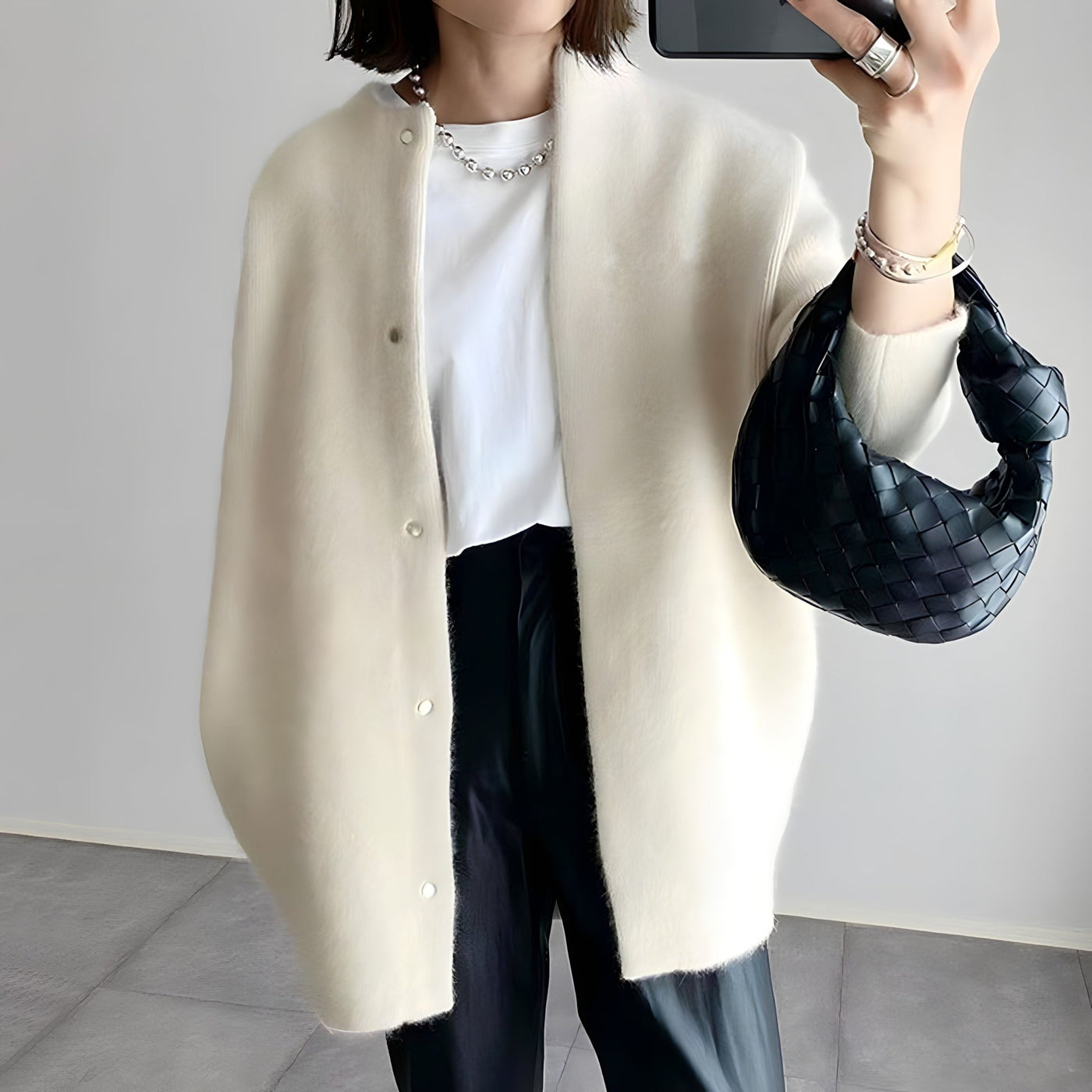 Whitney - Elegante Knopen Cardigan