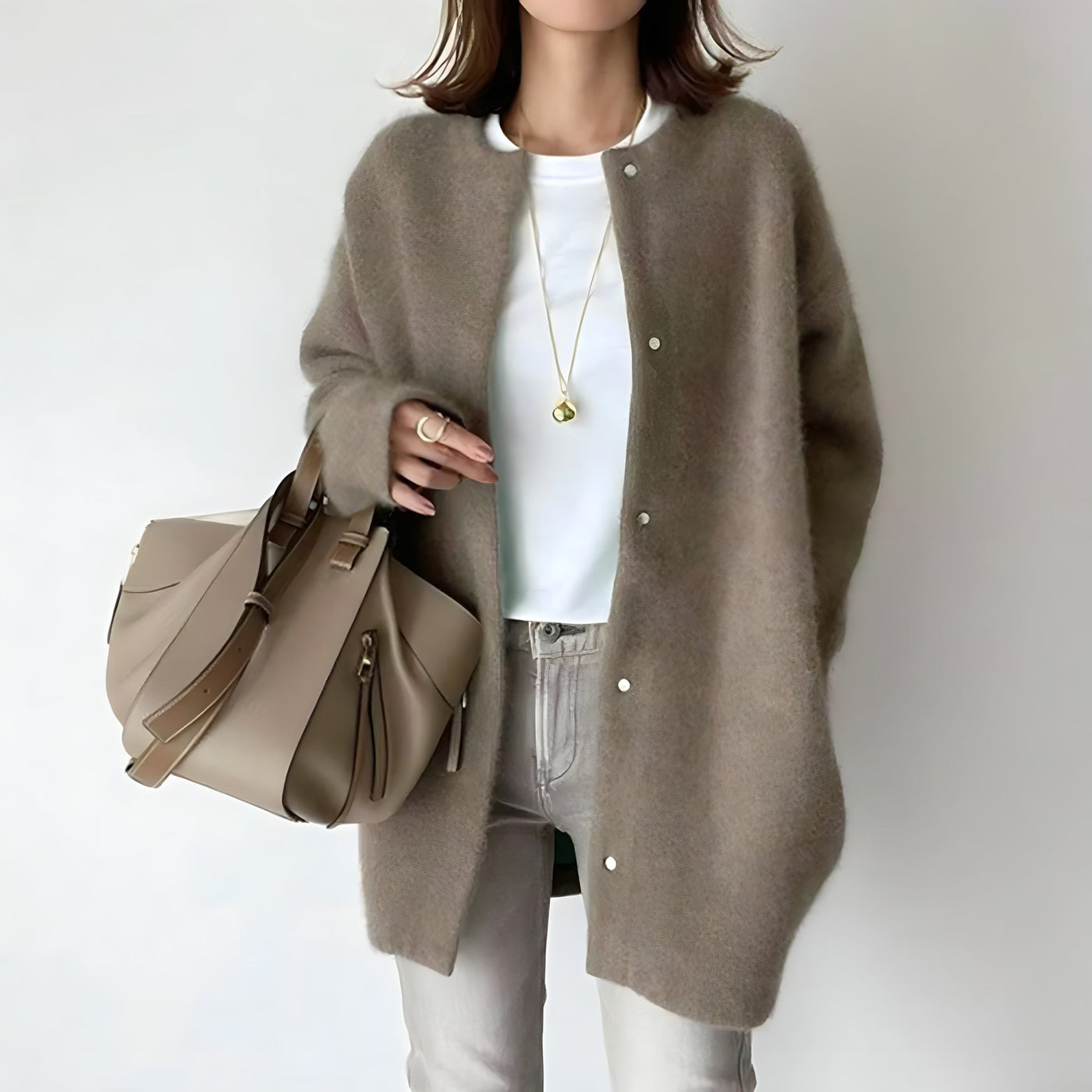 Whitney - Elegante Knopen Cardigan