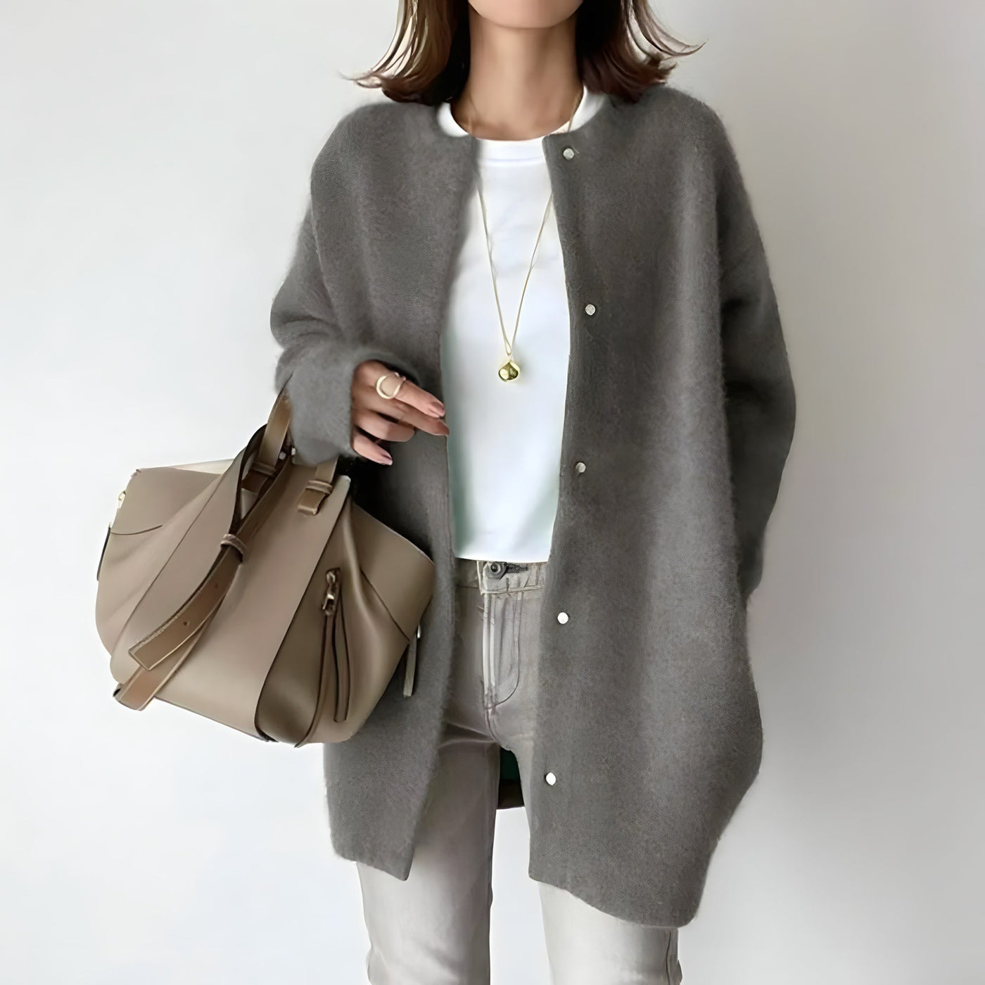 Whitney - Elegante Knopen Cardigan