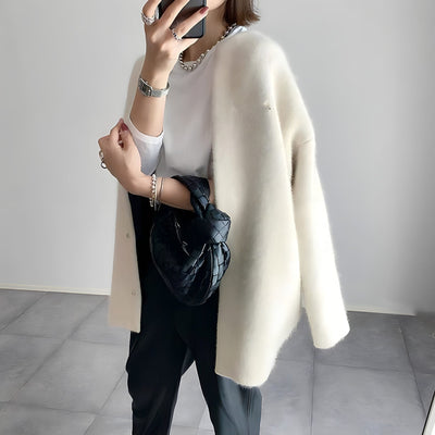 Whitney - Elegante Knopen Cardigan
