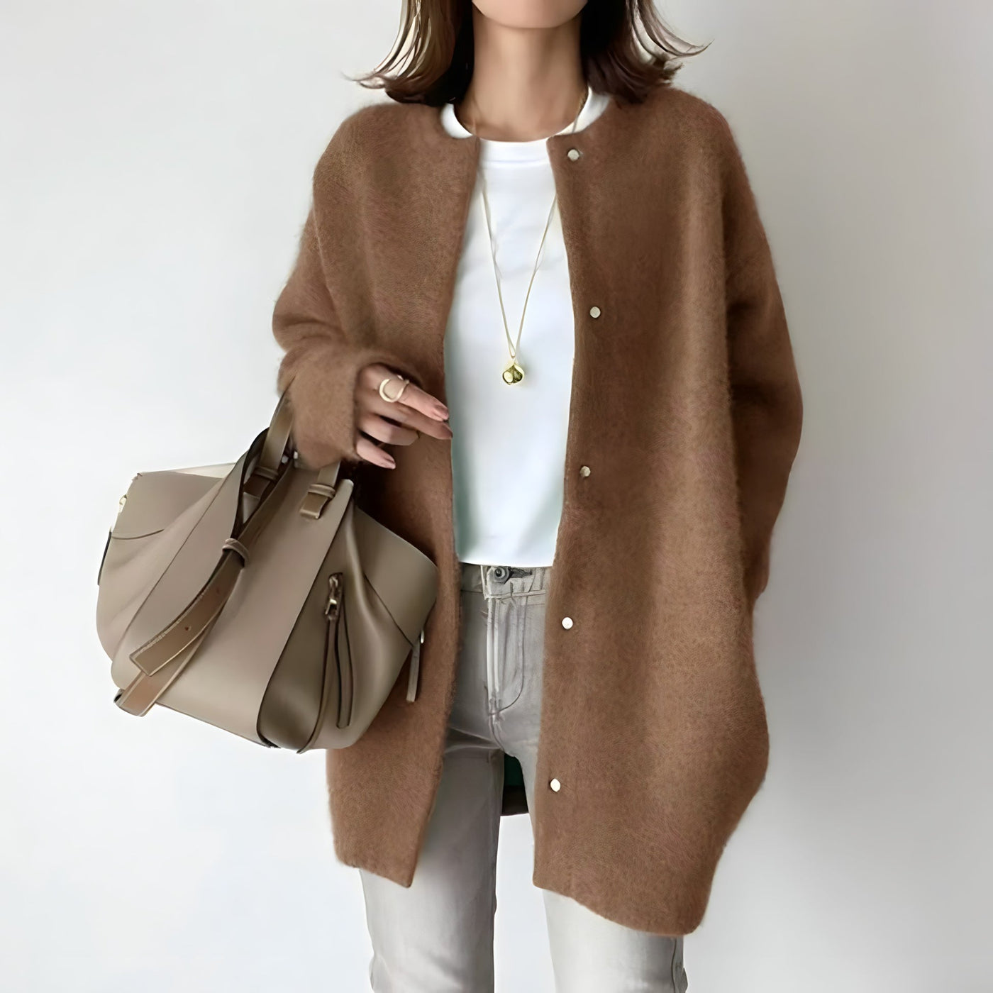 Whitney - Elegante Knopen Cardigan