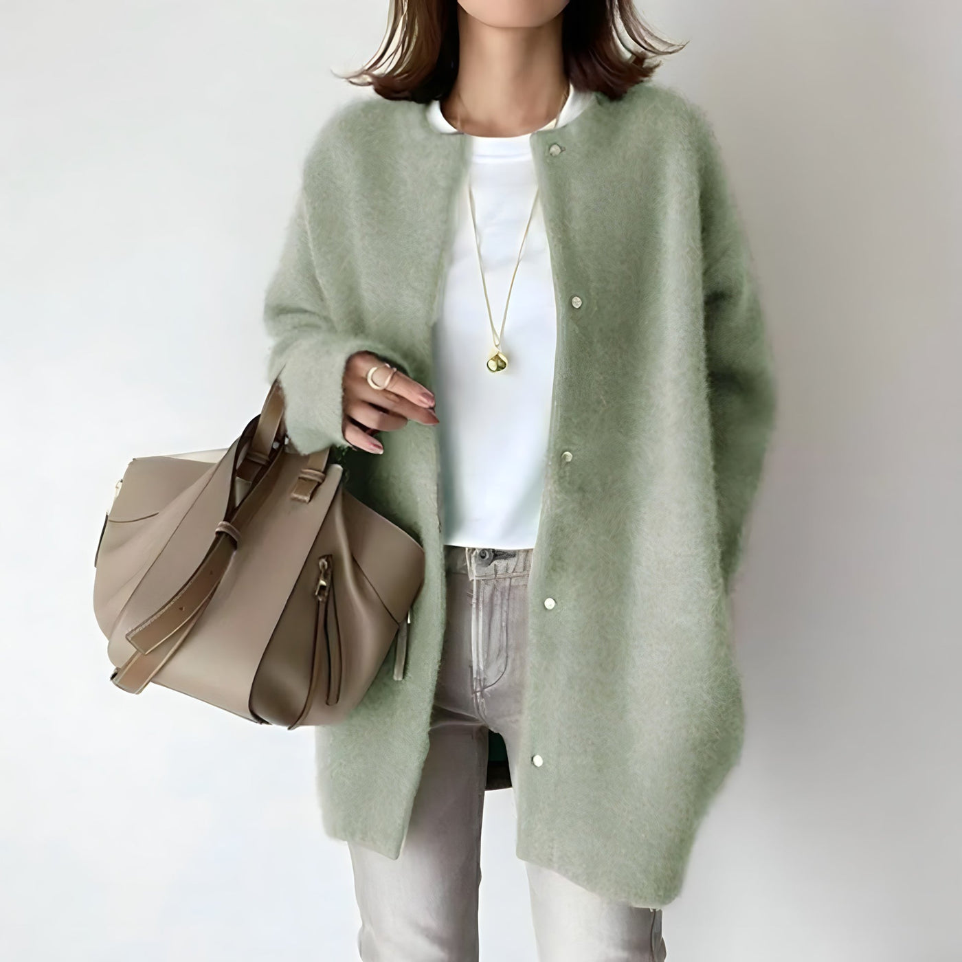 Whitney - Elegante Knopen Cardigan