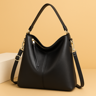 Zayla - Tijdloze Leren Hobo Tas