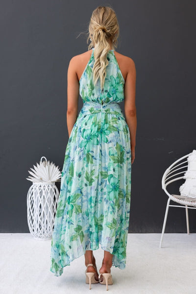 Mavis - Lange Bloemenjurk Chic