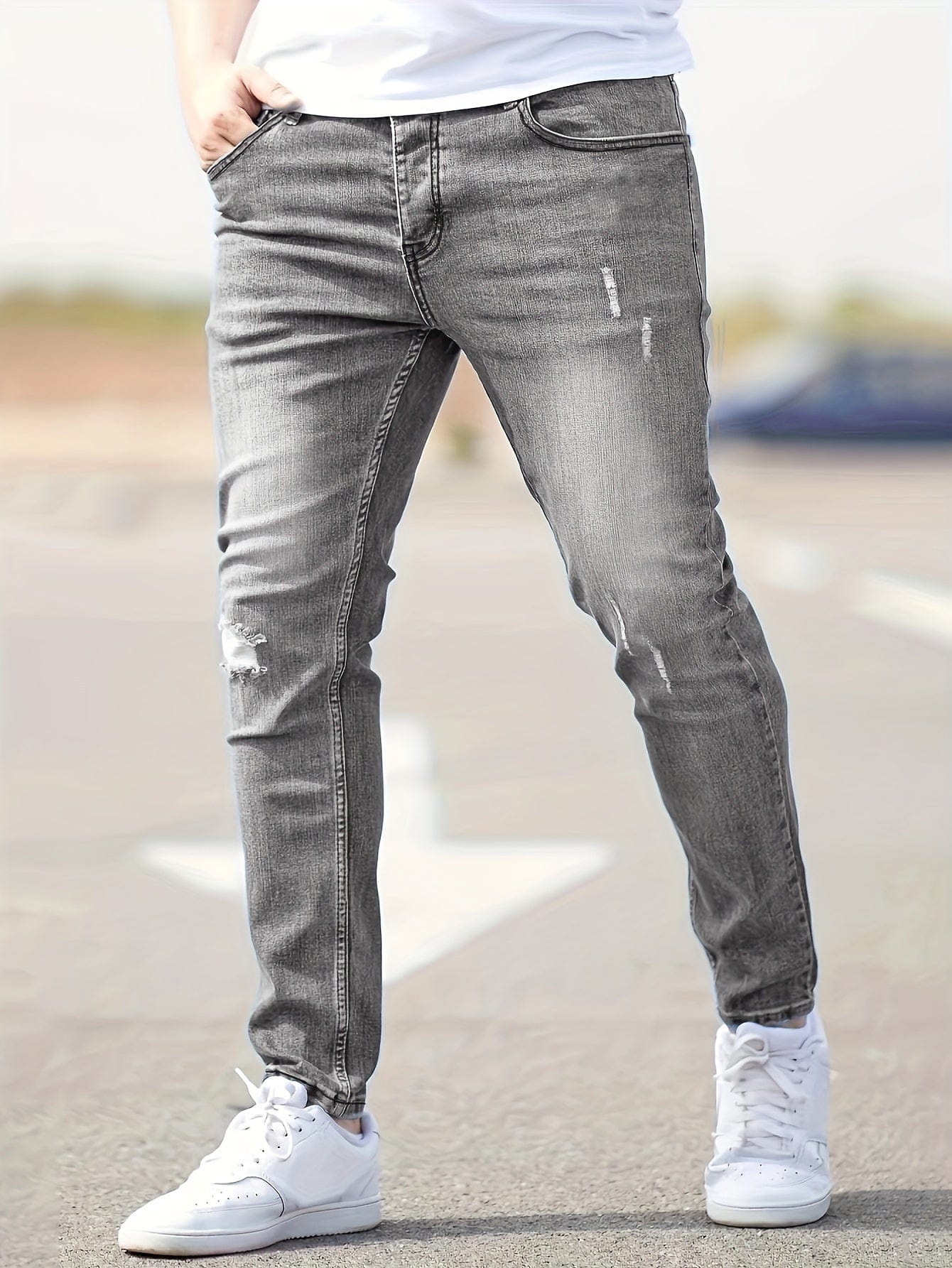 Alex - Trendy Versleten Jeans
