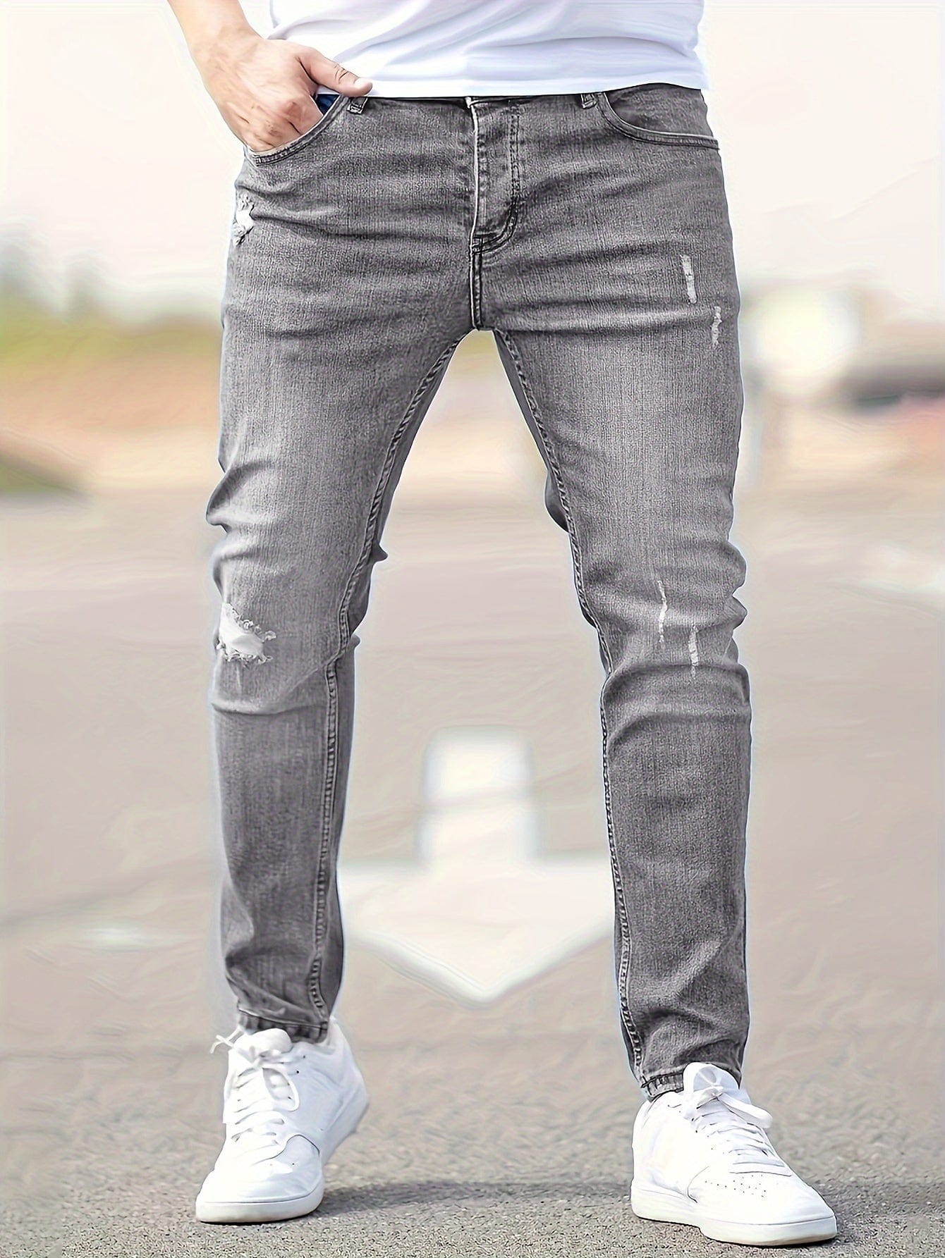 Alex - Trendy Versleten Jeans