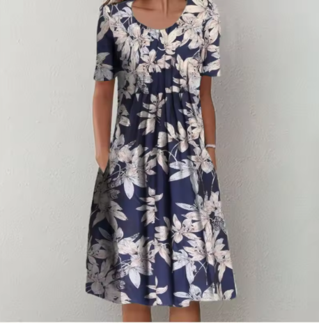 Naomi - Comfortabele Zomer Midi-Jurk
