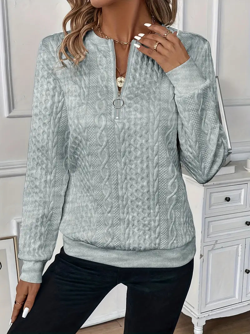 Lucia - Elegante Zip Trui