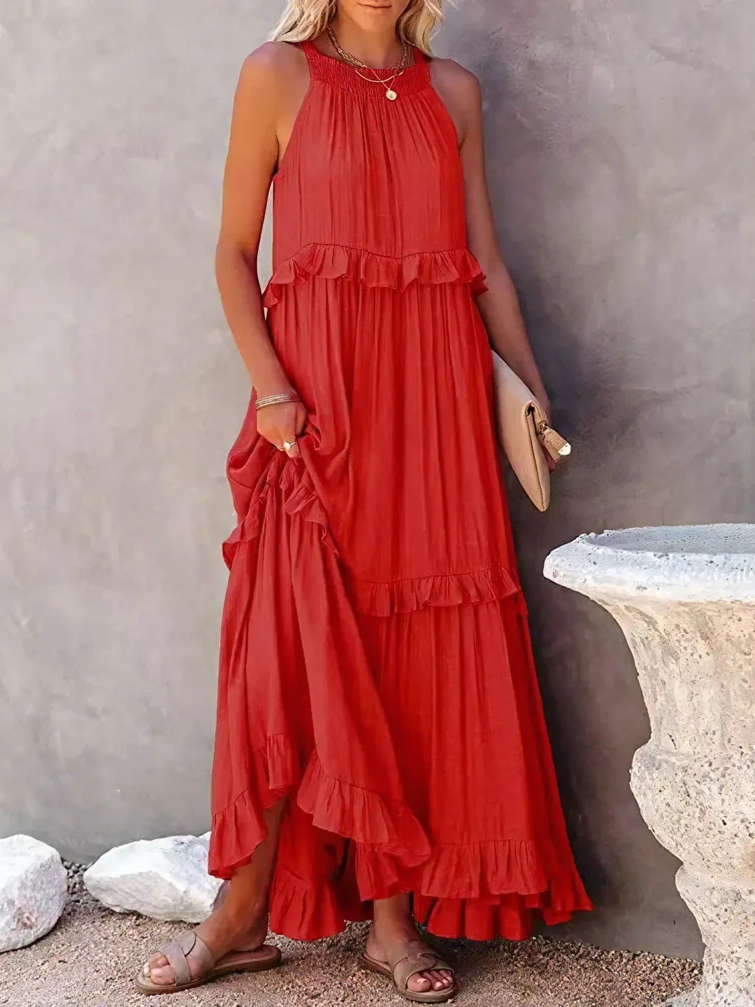 Mabel - Elegante en Lichte Maxi Jurk