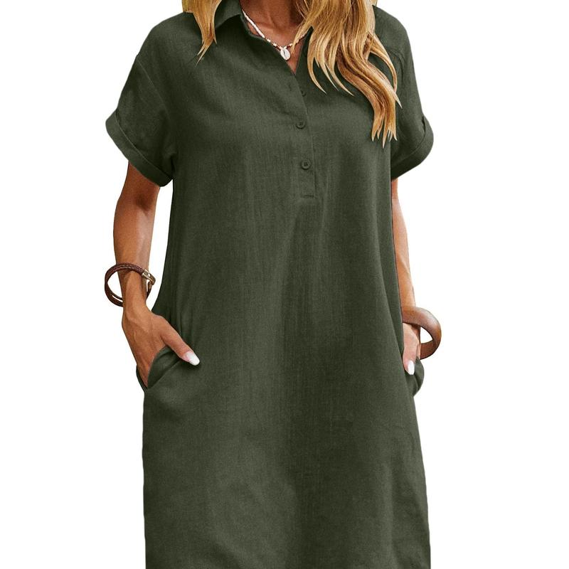 Maren - Casual Zomerjurk met Korte Mouwen
