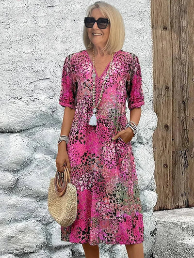 Lina - Midi Jurk Stralend
