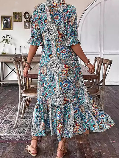 Gene - Luchtige Boho Midi Jurk