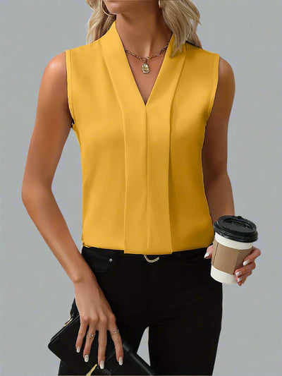 Romee | Mouwloze blouse met V-hals voor dames