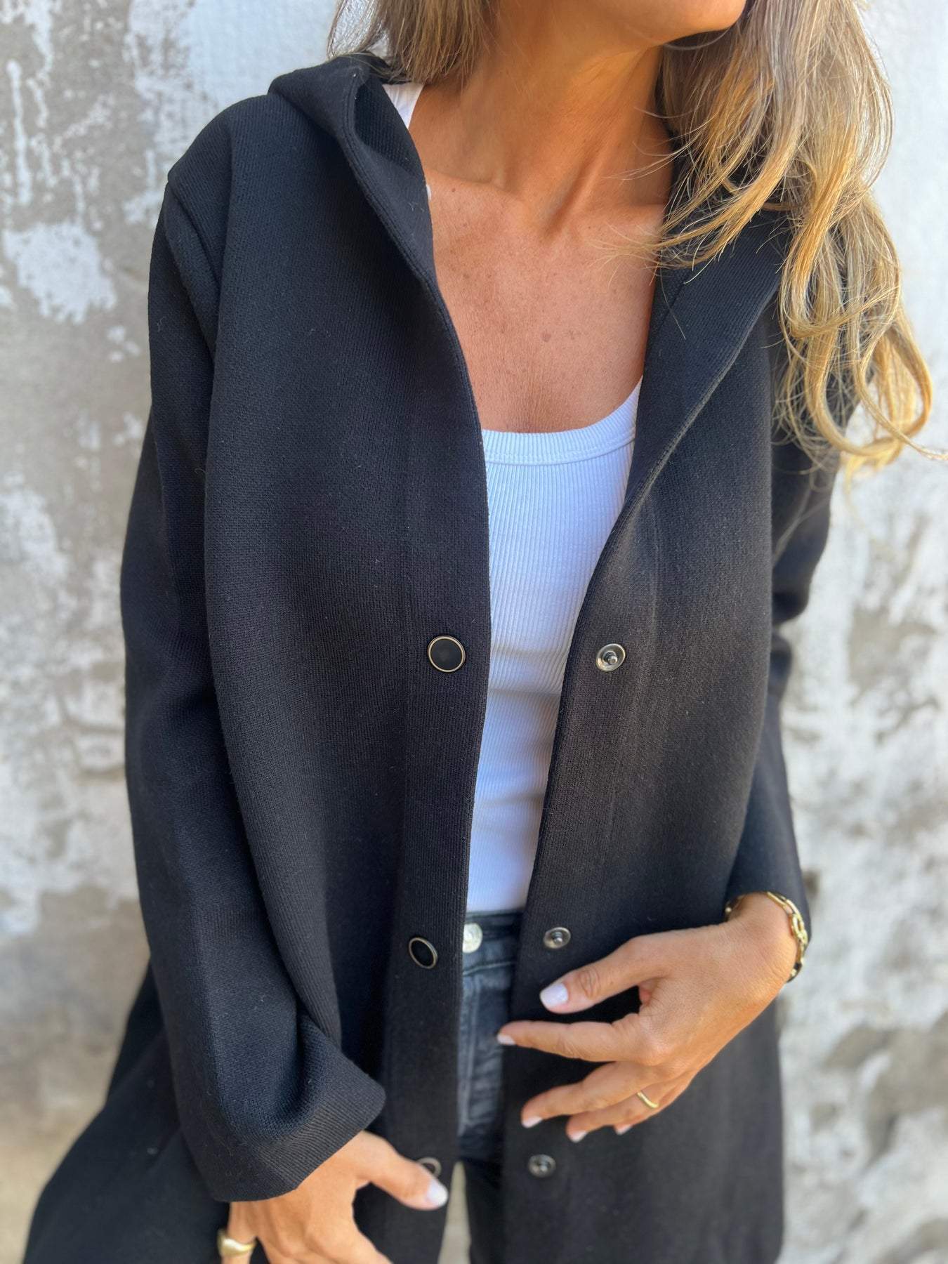 Appolinia - Casual Cardigan met Kap