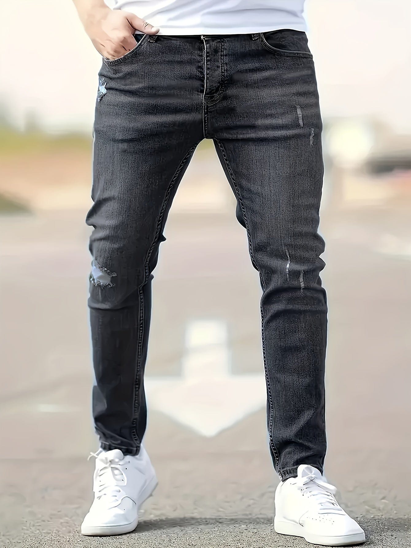 Alex - Trendy Versleten Jeans