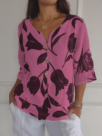 Kim - Elegante Bloemige Blouse