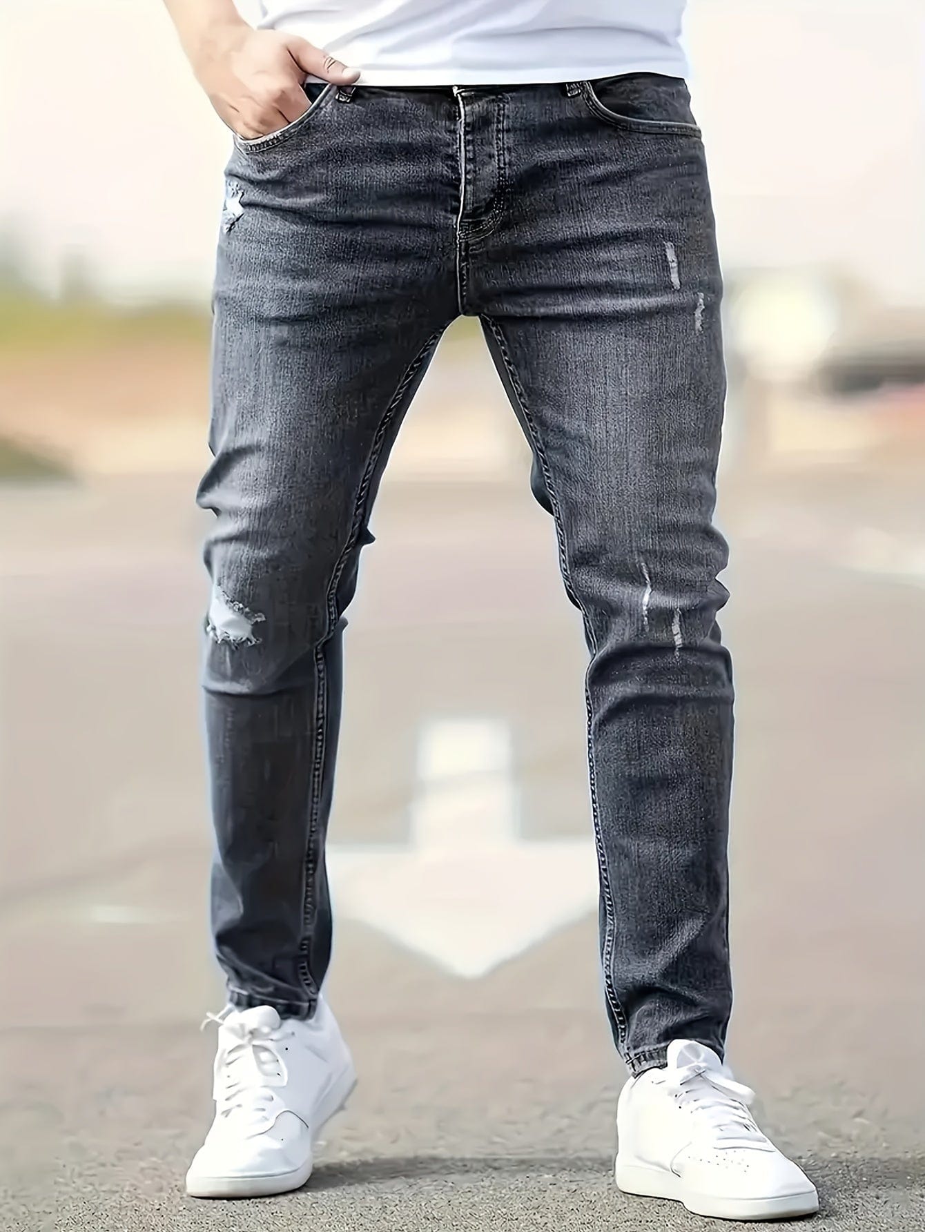 Alex - Trendy Versleten Jeans