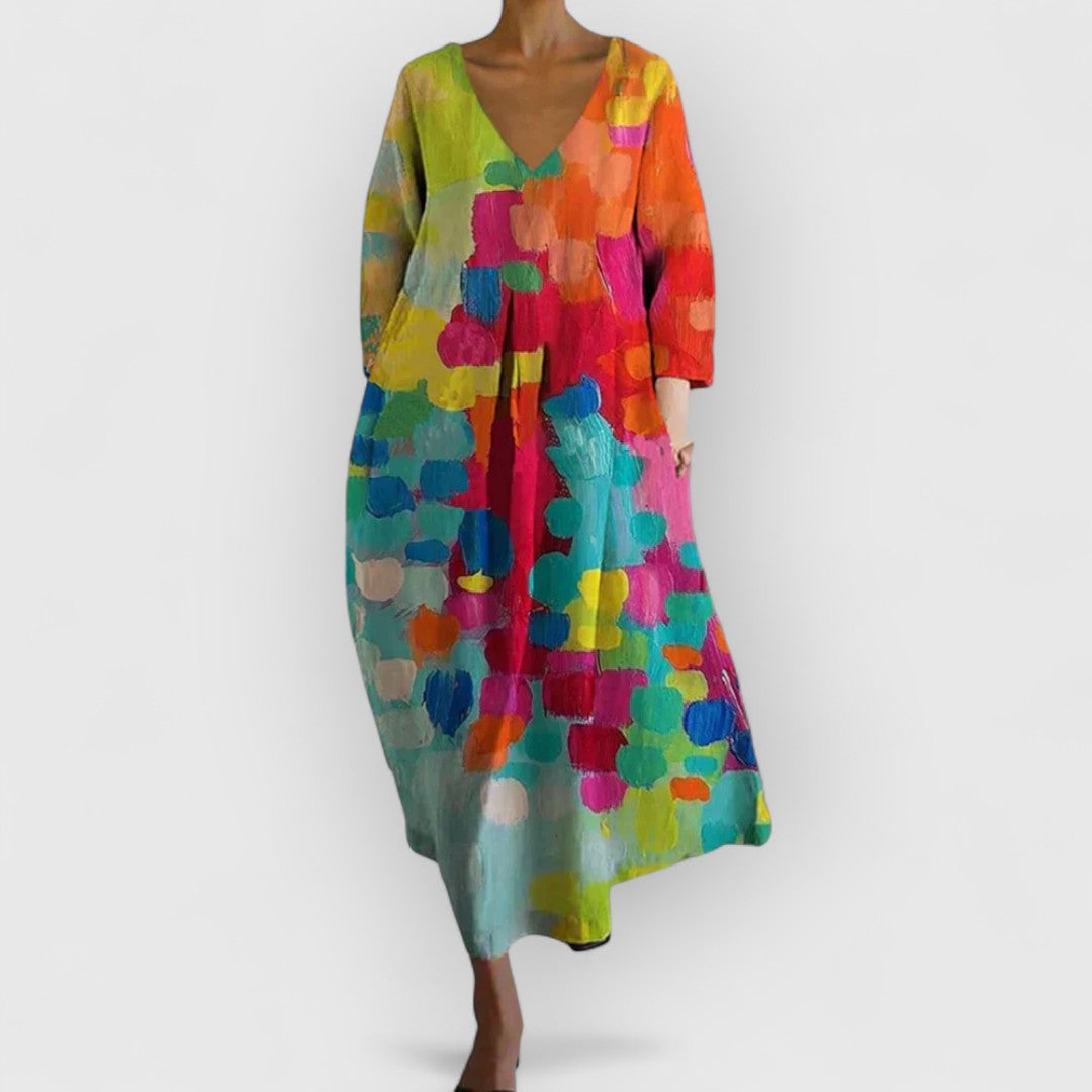 Anastasia - Elegante V-hals Jurk