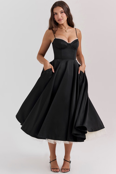 Louane - Elegante Midi Jurk