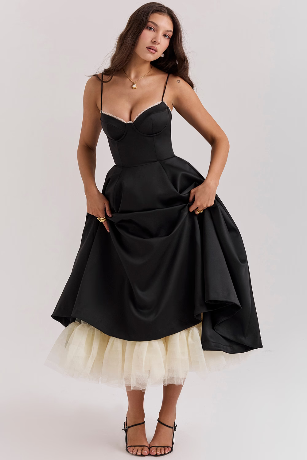 Louane - Elegante Midi Jurk