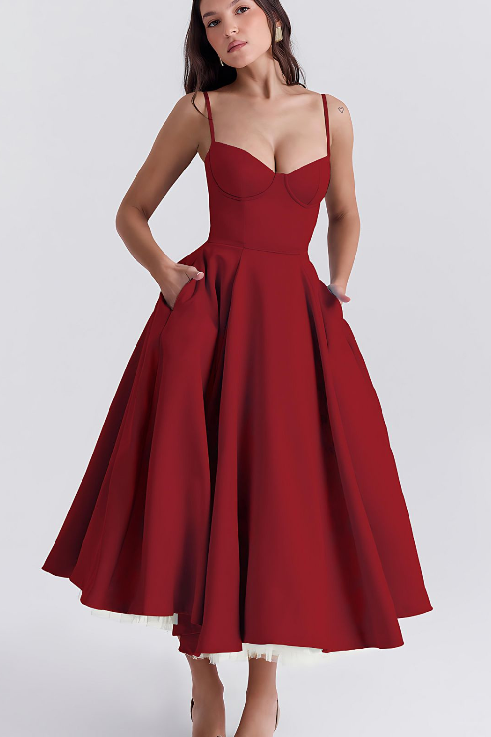Louane - Elegante Midi Jurk